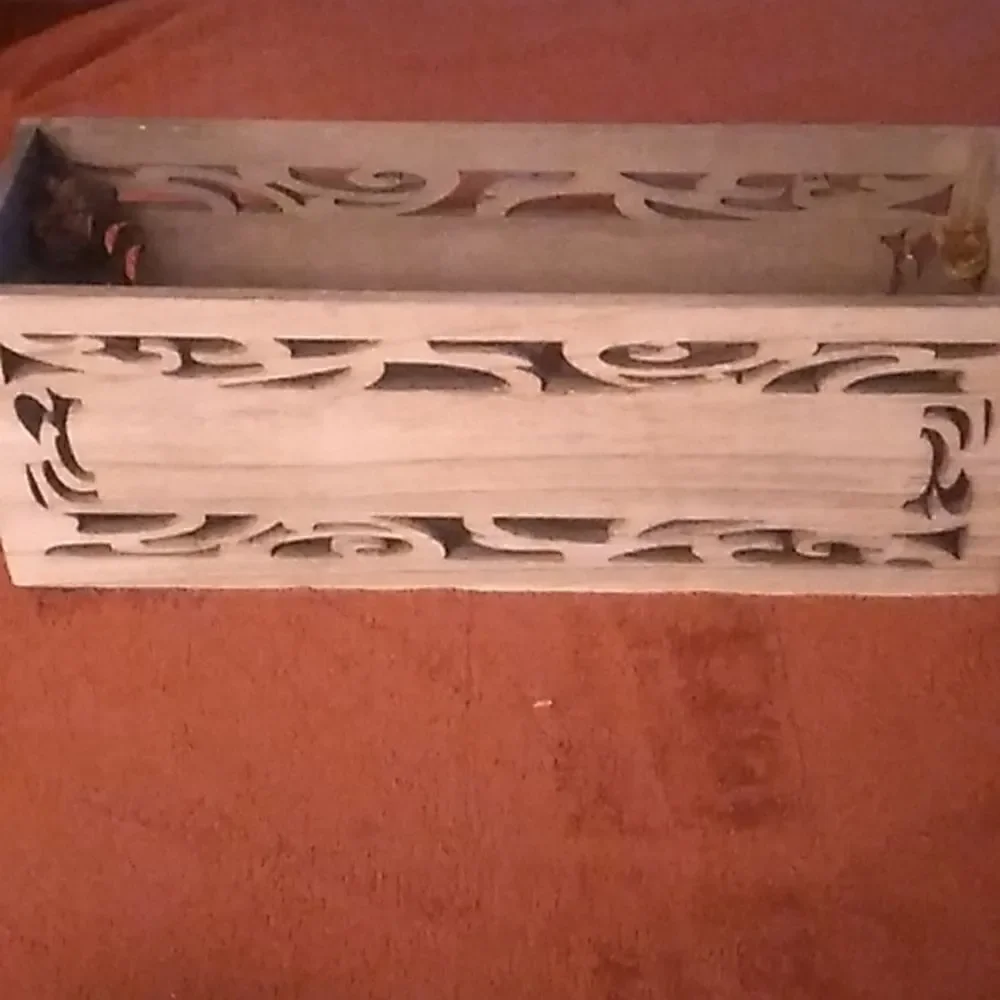 Wooden Box with Handles